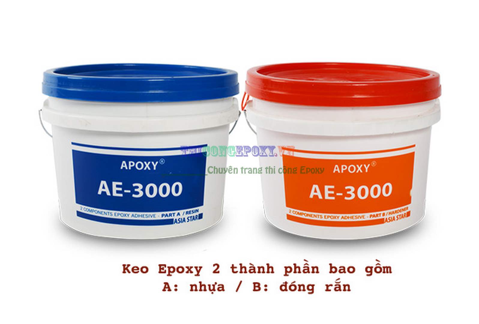 Keo Epoxy 2 thành phần chịu nhiệt